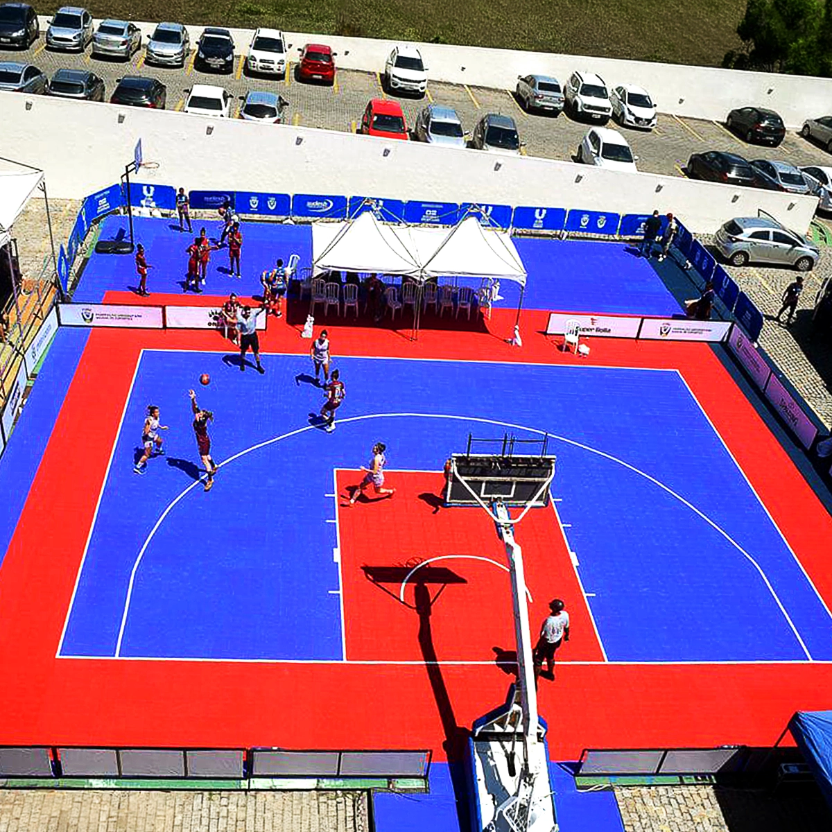 Quadra de Streetball com piso modular em Maricá-RJ
